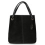 Real Split Suede Leather Leisure Large Top-handle Tote Handbag