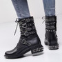 Genuine Leather Ankle Boots Motorcycle Boots