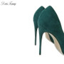 Green  High Heels Stiletto Heel Pumps