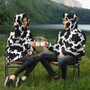 Cozy Comfy Cow Print Snug Rug Hoodie