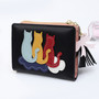 Cat Design Cute Mini Wallet for Women