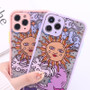 Funny Sun Moon Face Shockproof Phone Case Matte Candy Back Cover