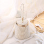 Handmade Bucket Design Evening Bags Beading Clutch Pearl Wedding Bridal Handbags