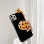 3D Cartoon Biscuit Bear Doll holder Phone Case for iPhone