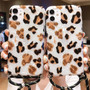 Luxury Leopard Print iPhone Case With Strap Lanyard