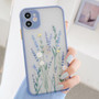 3D Relief Baby Blue Pastel Floral iPhone Case