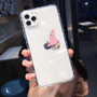 Cute Cartoon Transparent Phone Case Shockproof Funny iPhone Cover