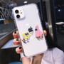 Cute Cartoon Transparent Phone Case Shockproof Funny iPhone Cover