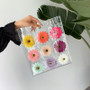 Flower Clear Shopping Bag Transparent Beach Bag Jelly Tote