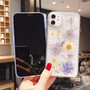 Dried Real Flower Phone Case For iPhone 11 Pro Max XR X XS Max 7 8 6S Plus