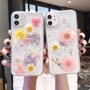 Dried Real Flower Phone Case For iPhone 11 Pro Max XR X XS Max 7 8 6S Plus