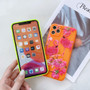 Neon Fluorescent Daisy Flower iPhone 11 Pro Max Case Cute Candy Color Phone Cover