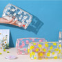 Daisies Flowers Transparent Cosmetic Bag