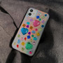 Luxury Crystal Laser Glitter Love Heart Phone Case Bling Transparent iPhone Cases