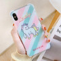 Cute Cartoon Unicorn Phone Case Shiny Laser iphone Cover