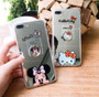 Kitty Minnie Mickey Phone Case Mirror Ring Holder iPhone Cover