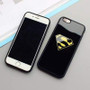 Mirror Cartoon Batman Superman Phone Case For iPhone