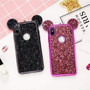 Mickey Minnie Phone Cases Glitter Sequin iPhone Silicone Cover