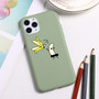 Cute Green Cactus Cartoon İPhone Case Flower Phone Cover