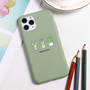 Cute Green Cactus Cartoon İPhone Case Flower Phone Cover