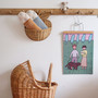 Handmade Rattan Basket Totes Home Cute Kids Storage