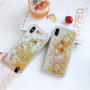 Cute Emoji Smile Face Dynamic Liquid Quicksand Glitter Clear iPhone Case