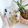 Cute Emoji Smile Face Dynamic Liquid Quicksand Glitter Clear iPhone Case