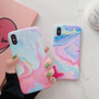 Candy Color Marble iPhone Case Matte Phone Cover