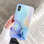 Candy Color Marble iPhone Case Matte Phone Cover