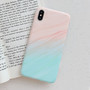 Candy Color Marble iPhone Case Matte Phone Cover