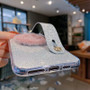 Glitter Bling Silicone Strap Cute Smile Glitter iPhone Case