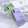 Candy Color Liquid Silicone Cover Microfiber Simple Matte iPhone Case