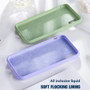 Candy Color Liquid Silicone Cover Microfiber Simple Matte iPhone Case