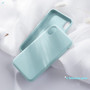 Candy Color Liquid Silicone Cover Microfiber Simple Matte iPhone Case