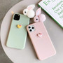 3D Rabbit Love Phone Case Cute Apple iPhone Silicone Cover