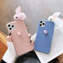 3D Rabbit Love Phone Case Cute Apple iPhone Silicone Cover