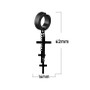 Bangtan Boys BTS Style Titanium Steel Tassel Chain Cross Earrings