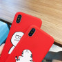 Soft Silicone Cartoon Funny Phone Cases Candy iPhone X XR XS Max Cover