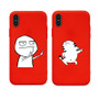 Soft Silicone Cartoon Funny Phone Cases Candy iPhone X XR XS Max Cover