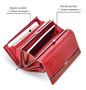 Genuine Leather Women Wallet Phone Bag Multifunction Womens Clutch Bag