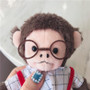 Monkey Cartoon Case For Iphone Fluffy Cute Winter Phone Case
