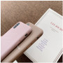 Simple Text iPhone Case Candy Color Matte Phone Case Back Cover