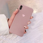 Simple Text iPhone Case Candy Color Matte Phone Case Back Cover