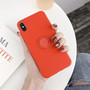 Cute Phone Cases Candy Color iPhone Cover & Finger Ring Silicone Cases