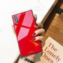 Luxury Tempered Glass Fashion Square iPhone Case With Stand Ring