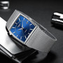 Top Brand Luxury Analog Quartz-Watch Waterproof Square Mens Watches