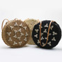 Round Straw Beach Bag Summer Woven Shell Handmade Shoulder Bag