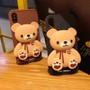 Cute Korean Cartoon Case 3D Teddy Bear Coque iPhone Case