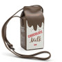 Creative Design Fruit Milk Printed Women Shoulder Bags Mini Phone Wallet