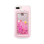 Cute Pink Liquid Quicksand Transparent Glitter Case  iPhone